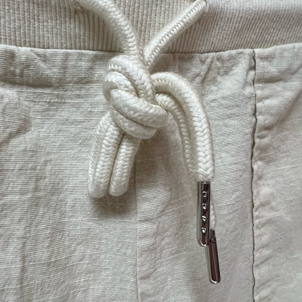 Women’s Off White Jogger Pants with Drawstring, EUC, Size S - Picture 5 of 6